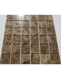 Emperador Light 48-6P каменная мозаика "Философия Мозаики" 2