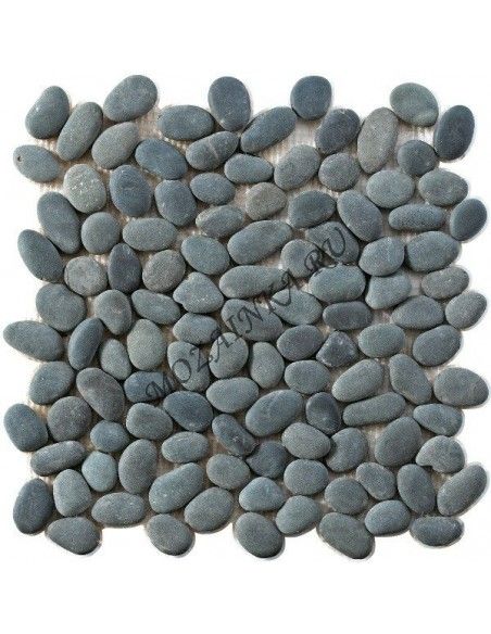 Perla Nero Natura мозаика из гальки "Философия Мозаики"