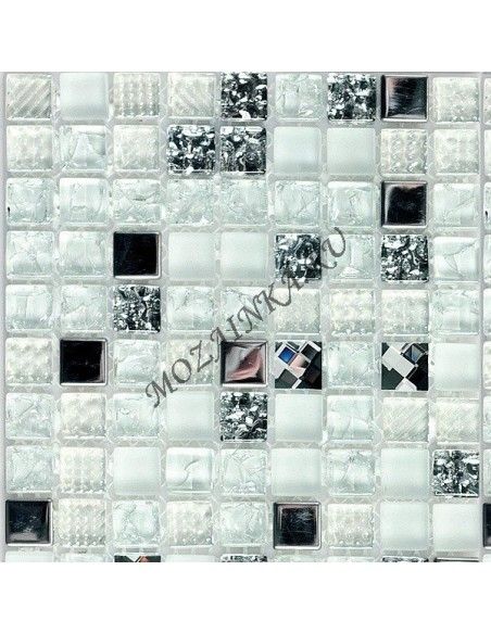 Bonaparte Crystal White мозаика стеклянная