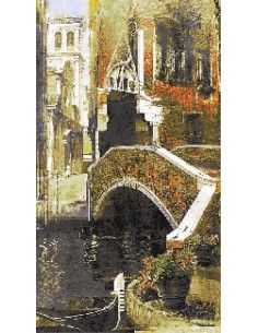 PL107 Италия Вода панно из стеклянной мозаики "Философия Мозаики"