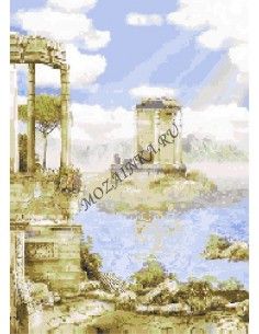 Развалины панно из стеклянной мозаики "Философия Мозаики"