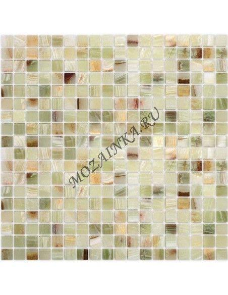 Карамель / Ледо Onice Jade Verde POL 15x15x7 мм мозаика из оникса
