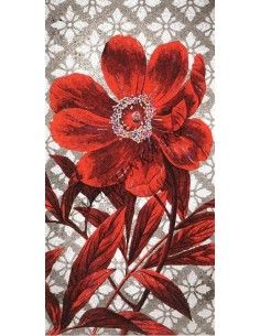 Red Flower FLO4C панно из стеклянной мозаики "Философия Мозаики"