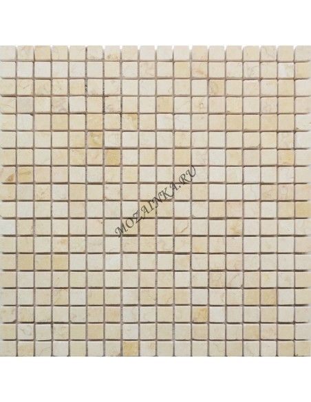 Карамель / Ледо Botticino Pol 15x15 4мм каменная мозаика