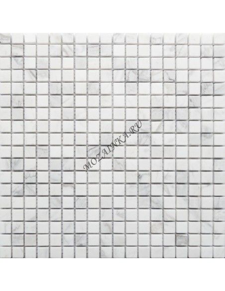 Карамель / Ледо Dolomiti Bianco Mat 15x15 4мм каменная мозаика