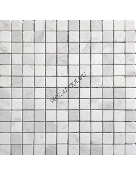 Карамель / Ледо Dolomiti Bianco Pol 23x23 4мм каменная мозаика