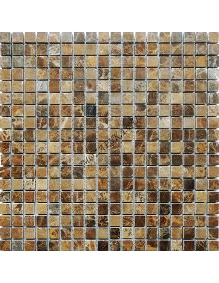 Карамель / Ледо Emperador Dark Pol 15x15 4мм каменная мозаика