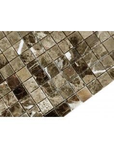 Карамель / Ледо Emperador Dark Pol 23x23 4мм каменная мозаика 2