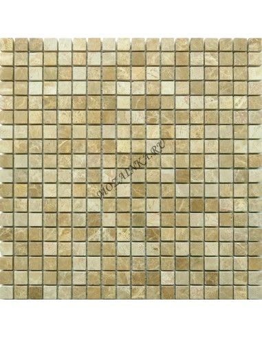 Карамель / Ледо Emperador Light Mat 15x15 4мм каменная мозаика