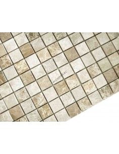 Карамель / Ледо Emperador Light Mat 23x23 4мм каменная мозаика 2