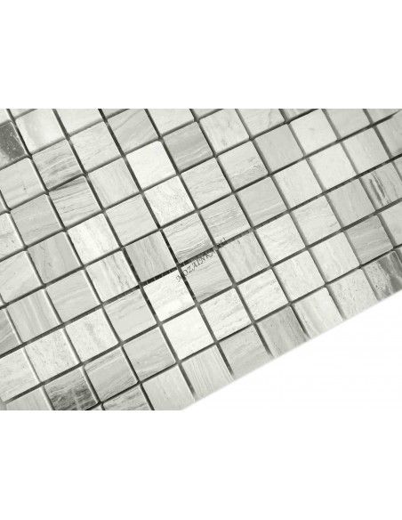 Карамель / Ледо Travertino Silver Mat 23x23 4мм каменная мозаика