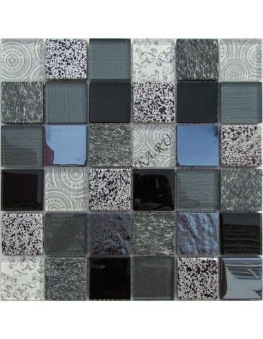 Elements Black мозаика из камня и стекла "Философия Мозаики"