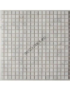 Orro Mosaic Bianco Carrara Pol 15x15 4мм каменная мозаика