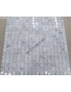 Bianco Carrara 15-4P каменная мозаика "Философия Мозаики" 2