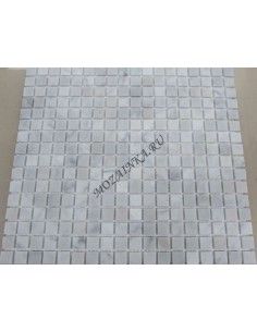 Bianco Carrara 15-4T каменная мозаика "Философия Мозаики" 2