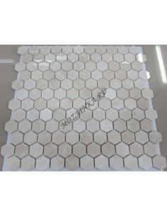 Hexagon Crema Nova каменная мозаика "Философия Мозаики" 2