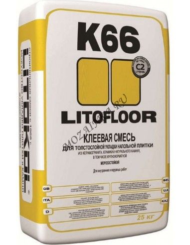 Litokol Litofloor K66 клей цементный для керамогранита и плитки