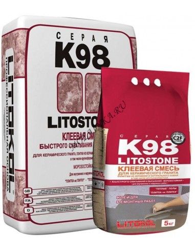 Litokol Litostone K98 клей цементный для керамогранита, плитки и камня