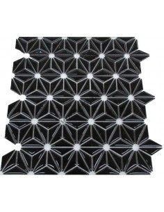 Flowers Black мозаика керамическая "Философия Мозаики" 2