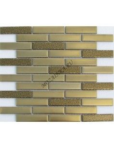 Stripes Matt Gold 23*98 мозаика стеклянная "Философия Мозаики"