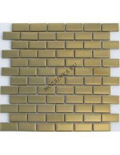 Stripes Matt Gold 23*48 мозаика стеклянная "Философия Мозаики"