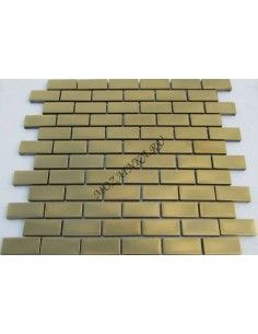 Stripes Matt Gold 23*48 мозаика стеклянная "Философия Мозаики" 2