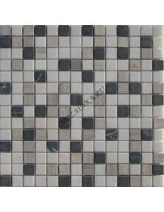 Mix Black Grey 20-4T каменная мозаика "Философия Мозаики"