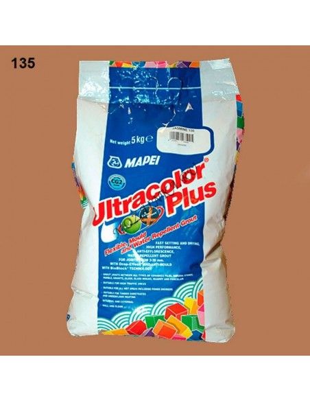 Mapei Ultracolor Plus № 135 Золотистый песок 2 кг затирка цементная