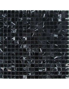 M081-15-8P Nero Marquina каменная мозаика "Философия Мозаики"