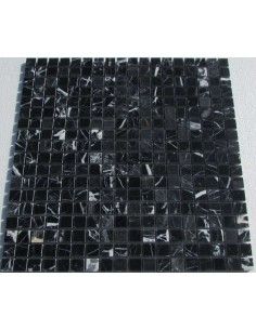 M081-15-8P Nero Marquina каменная мозаика "Философия Мозаики" 2