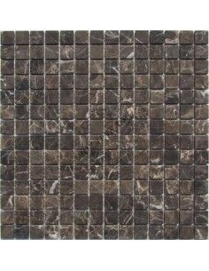 Emperador Dark 20-4T каменная мозаика "Философия Мозаики"