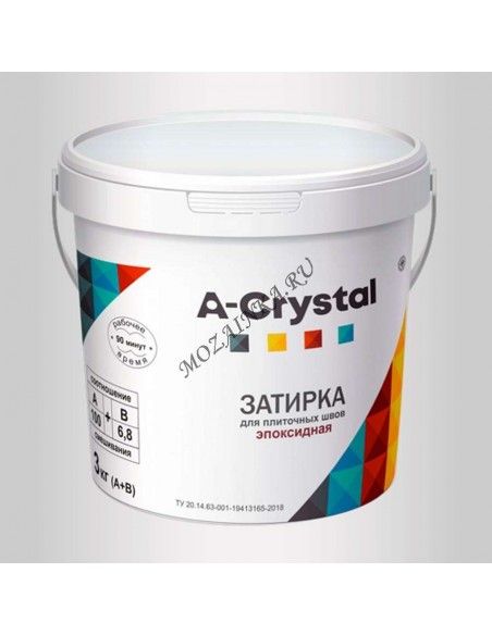 01 A-Crystal 2,5 кг затирка эпоксидная