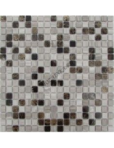 Dark Wooden 15-4P каменная мозаика "Философия Мозаики"