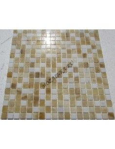 White Golden Onyx 15-4P мозаика из оникса "Философия Мозаики" 2