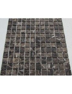 Emperador Dark 23-4T каменная мозаика "Философия Мозаики" 2
