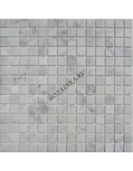 Bianco Carrara 20-4P каменная мозаика "Философия Мозаики"