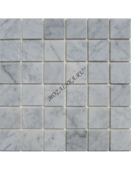 Bianco Carrara 48-6P каменная мозаика "Философия Мозаики"