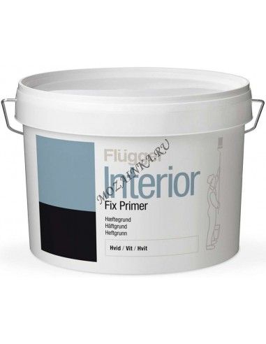 Flugger Interior Fix Primer White 0,38л акриловый адгезионный грунт