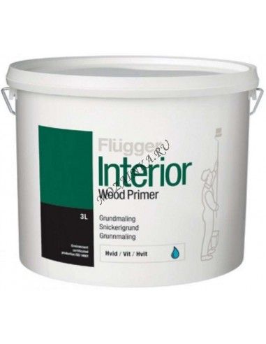 Flugger Interior Wood Primer 0,38л грунт для дерева на водной основе