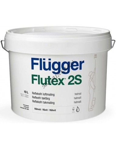 Flugger Flutex 2S matt white 10л ПВА - модифицированная латексная краска