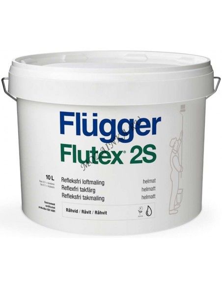 Flugger Flutex 2S matt white 3л ПВА - модифицированная латексная краска