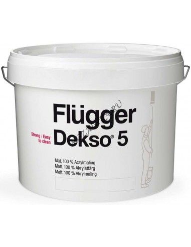 Flugger Dekso 5 9,1л антивандальная краска для стен