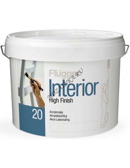 Flugger Interior High Finish 20 base 1 0,35л акриловая полуматовая эмаль