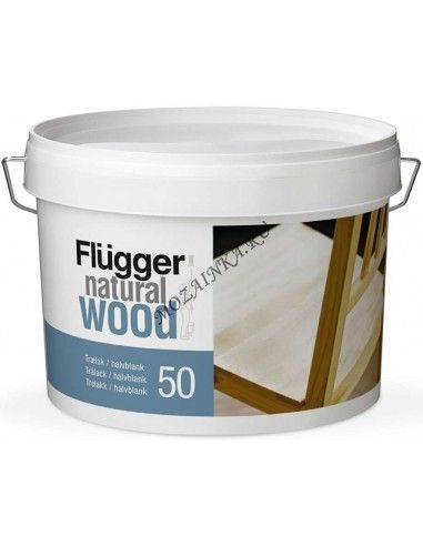 Flugger Natural Wood Lacquer 20 3л полуматовый мебельный лак для дерева