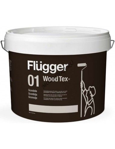 Flugger 01 Wood Tex Priming Oil (Grundolie) 3л масло-грунт для дерева