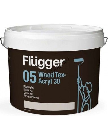 Flugger Wood Tex Akrylmaling 2,8л краска для деревянных фасадов