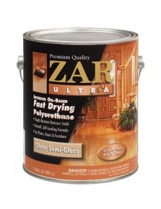 ZAR Бесцветный полиуретановый лак для внутренних работ (0,946 литр., полуматовый)