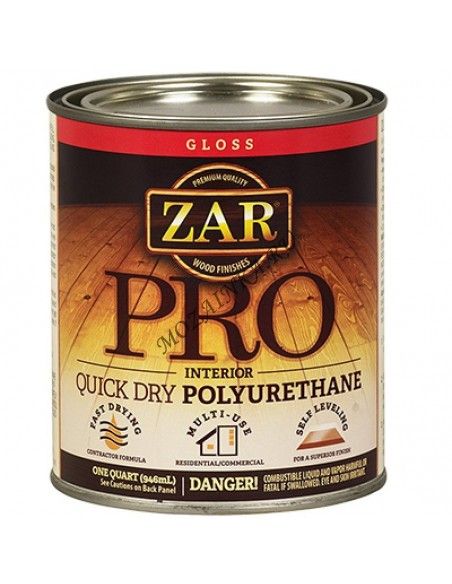 ZAR Быстросохнущий профессиональный полиуретановый лак для внутренних работ (0,946 литр.