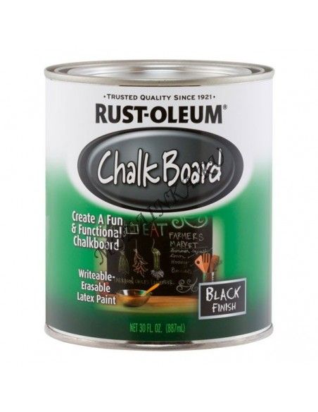 Rust-Oleum Краска с эффектом школьной доски Черная 0.946 л
