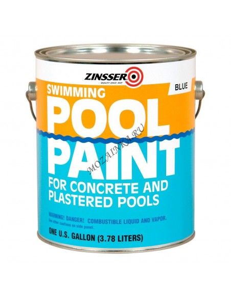 Zinsser Краска для бассейнов Голубой 3.78 л